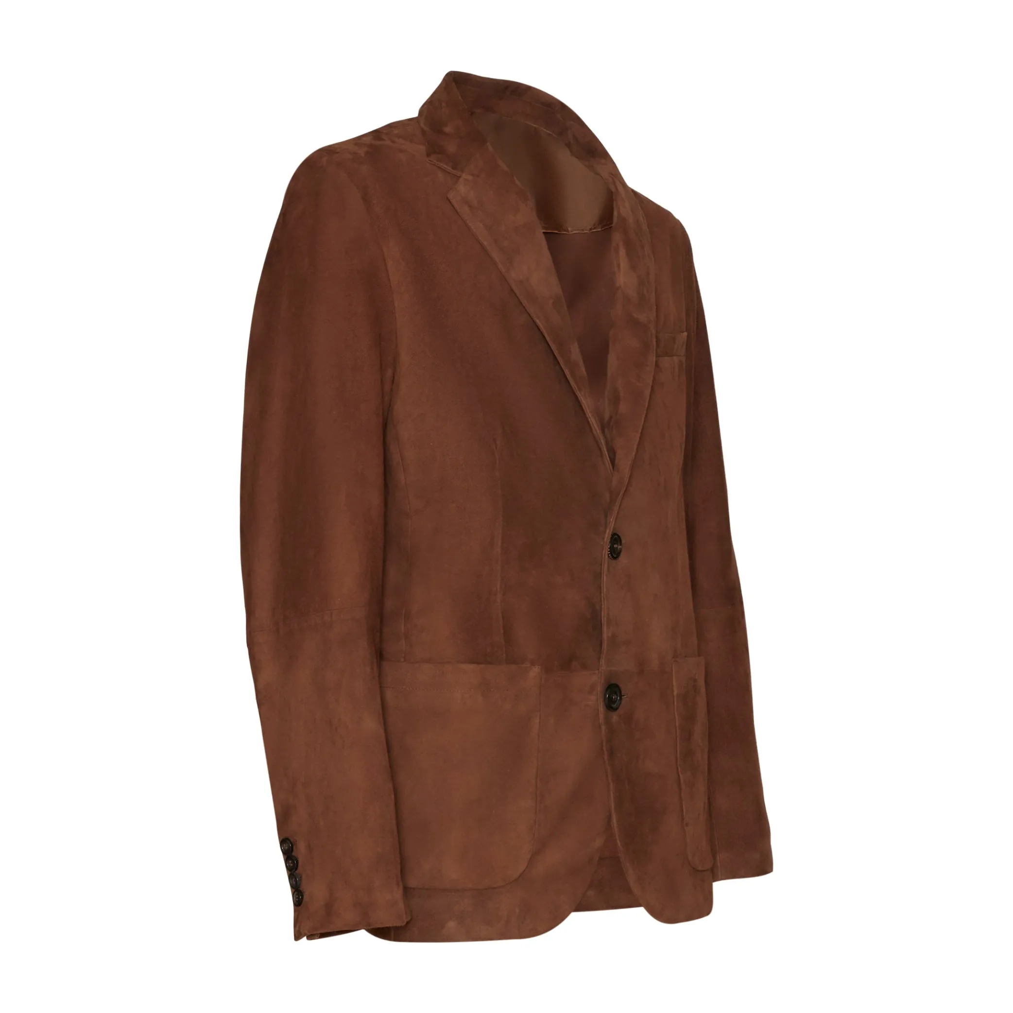 Clearance Bark-brown Suede Blazer | Herren KLEIDUNG