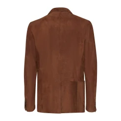 Clearance Bark-brown Suede Blazer | Herren KLEIDUNG
