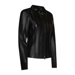 Outlet Nappa Leather And Organza Jacket | Damen KLEIDUNG