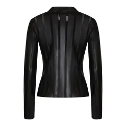 Outlet Nappa Leather And Organza Jacket | Damen KLEIDUNG