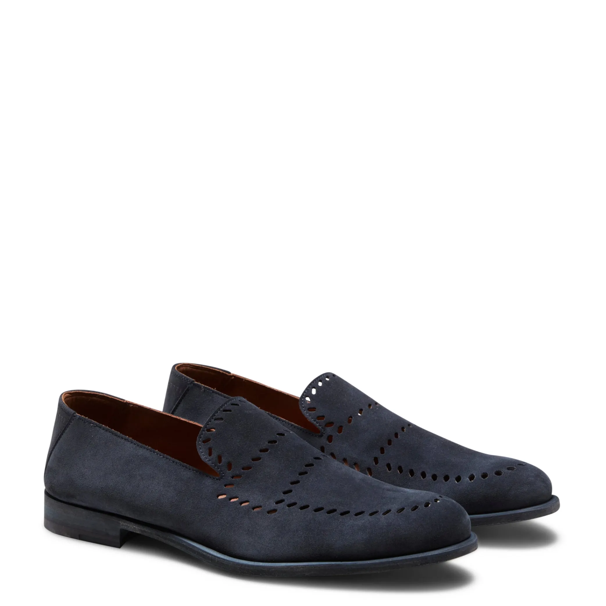 Discount Blue Woven Suede Slippers | Herren RELAXED MOOD|SLIP-ON