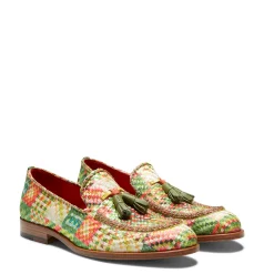 Store Brera Loafer In Green Embroidered Fabric | Herren BRERA|MOKASSINS