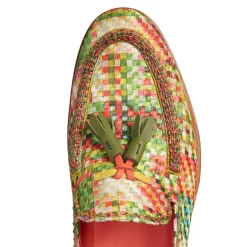 Store Brera Loafer In Green Embroidered Fabric | Herren BRERA|MOKASSINS