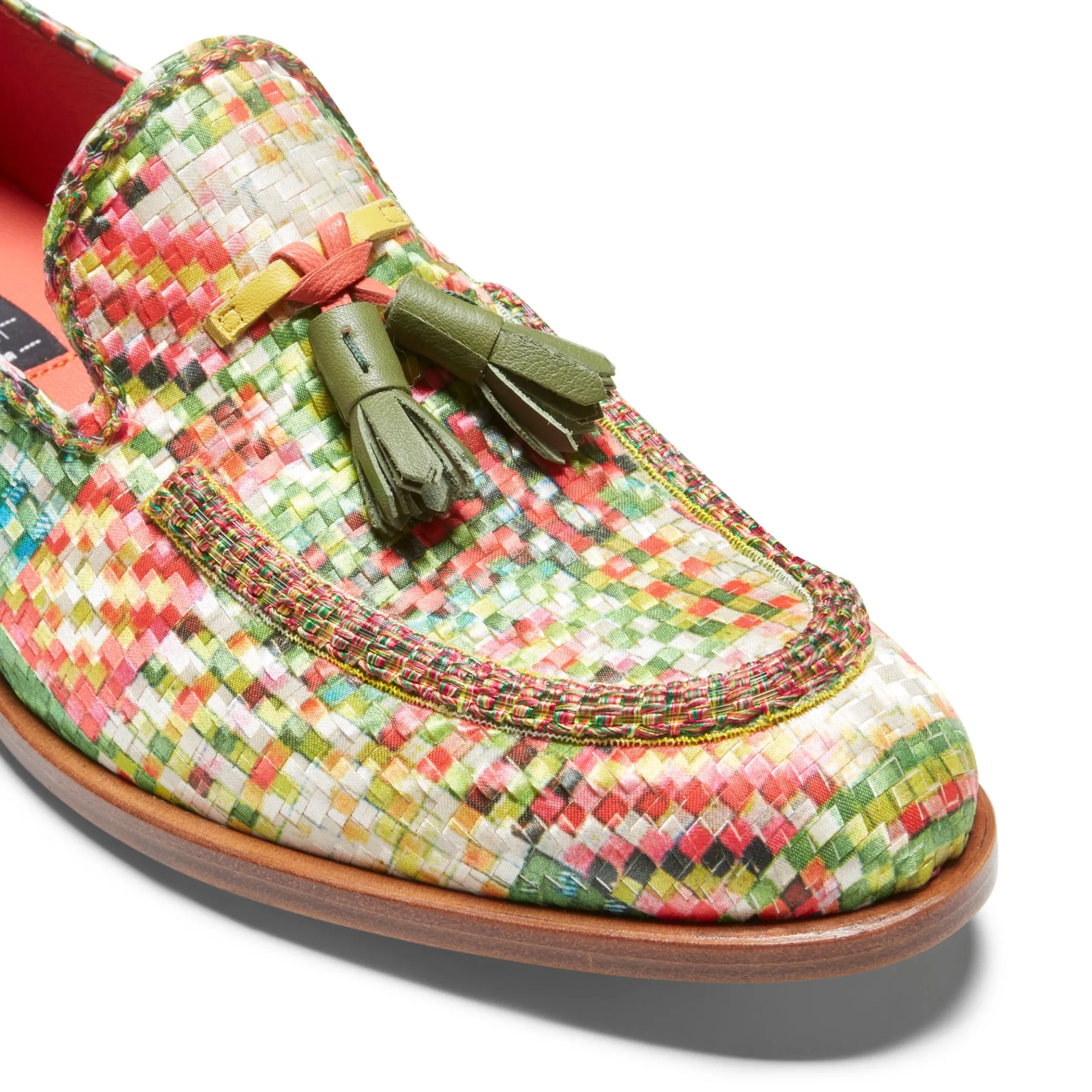 Store Brera Loafer In Green Embroidered Fabric | Herren BRERA|MOKASSINS
