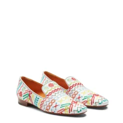 Outlet Embroidered Multicoloured Leather Slippers | Damen SPECIAL EMBROIDERY|SLIP ON