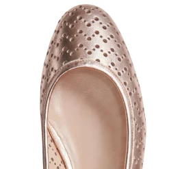 Shop Gold Leather Ballet Flat | Damen BALLERINAS