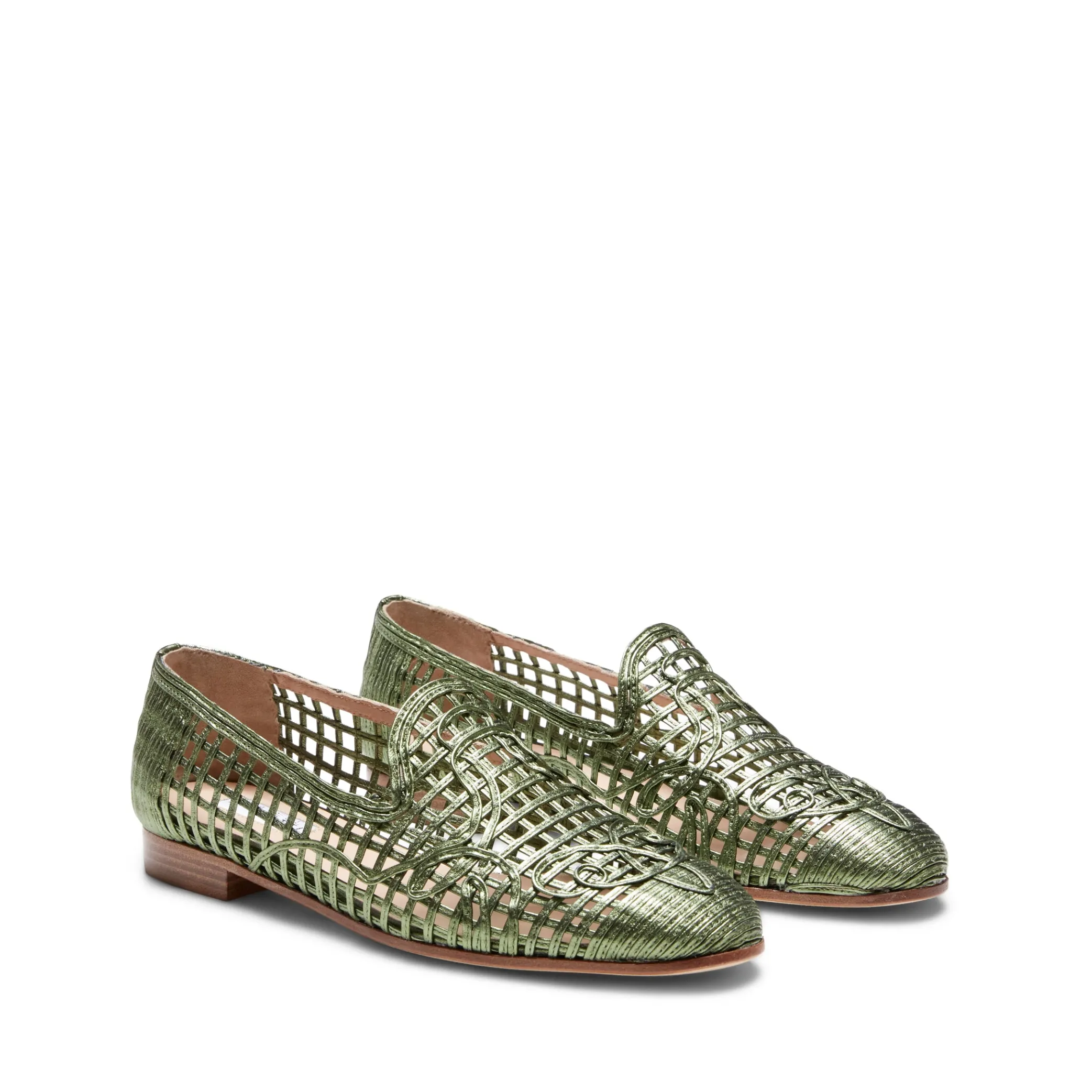 Clearance Green Woven Slipper | Damen ALLE SCHUHE|GARDEN PARTY