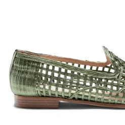 Clearance Green Woven Slipper | Damen ALLE SCHUHE|GARDEN PARTY
