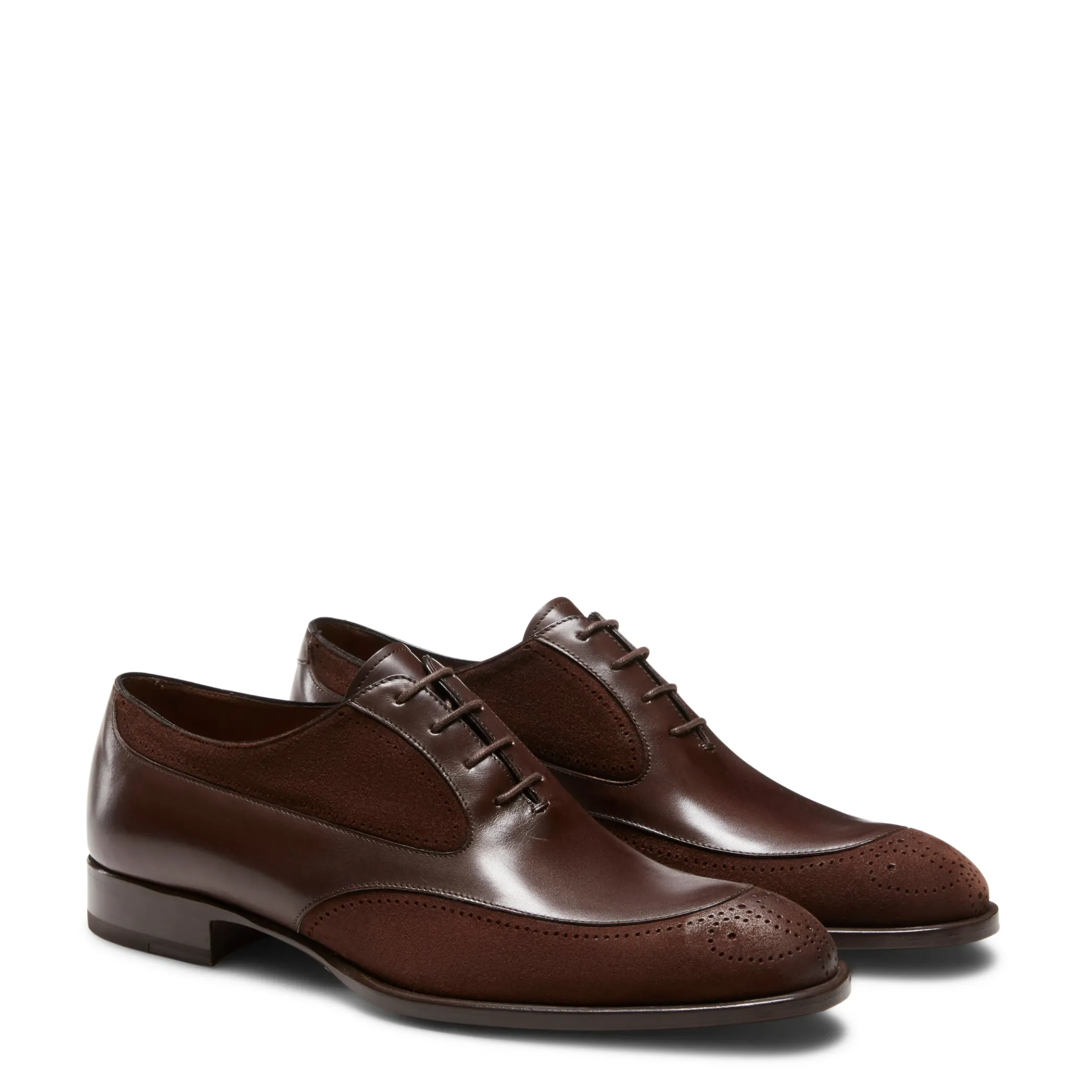Store Leather And Suede Lace-up Shoe | Herren SCHNÜRSCHUHE
