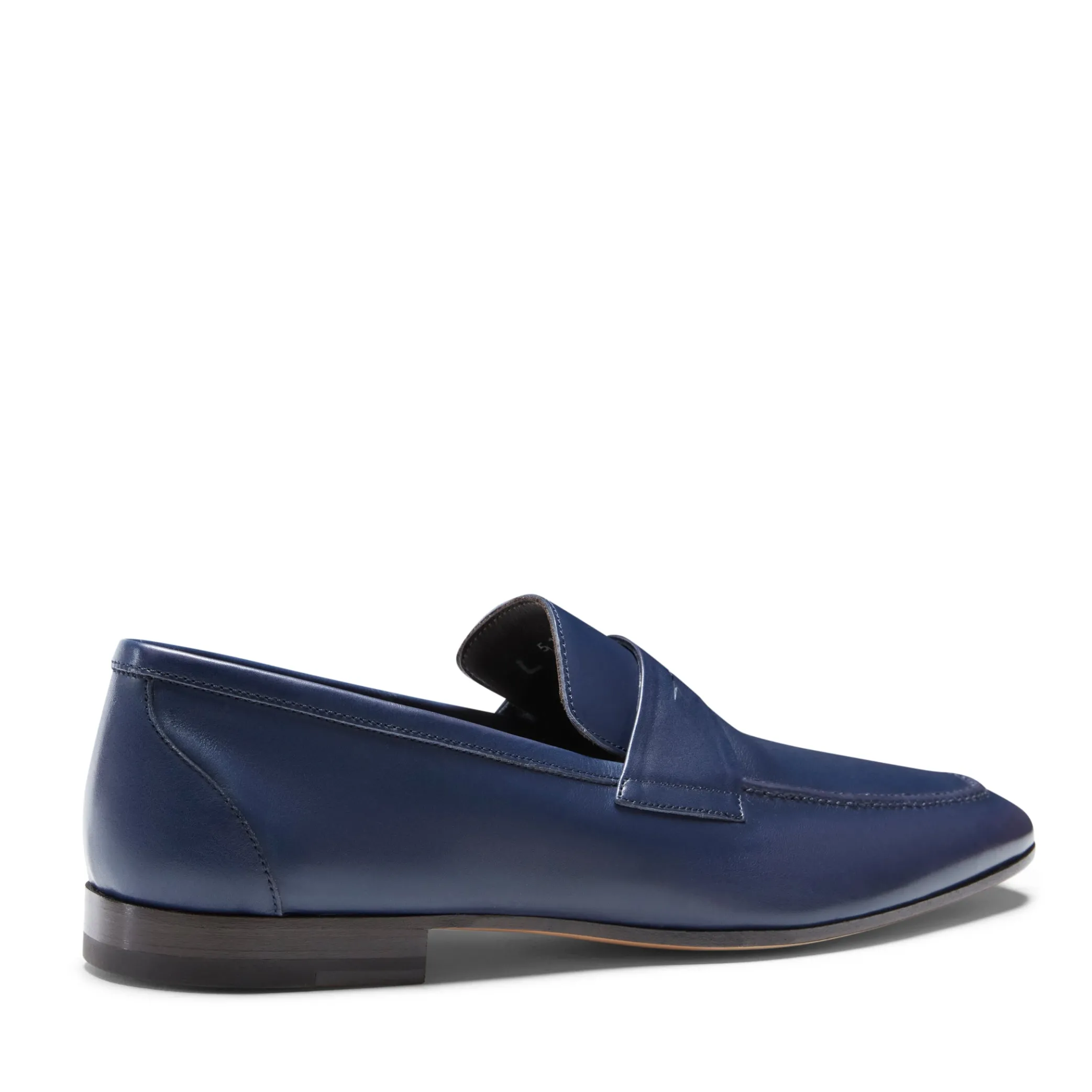Online Men's Navy Blue Leather Loafer | Herren MOKASSINS