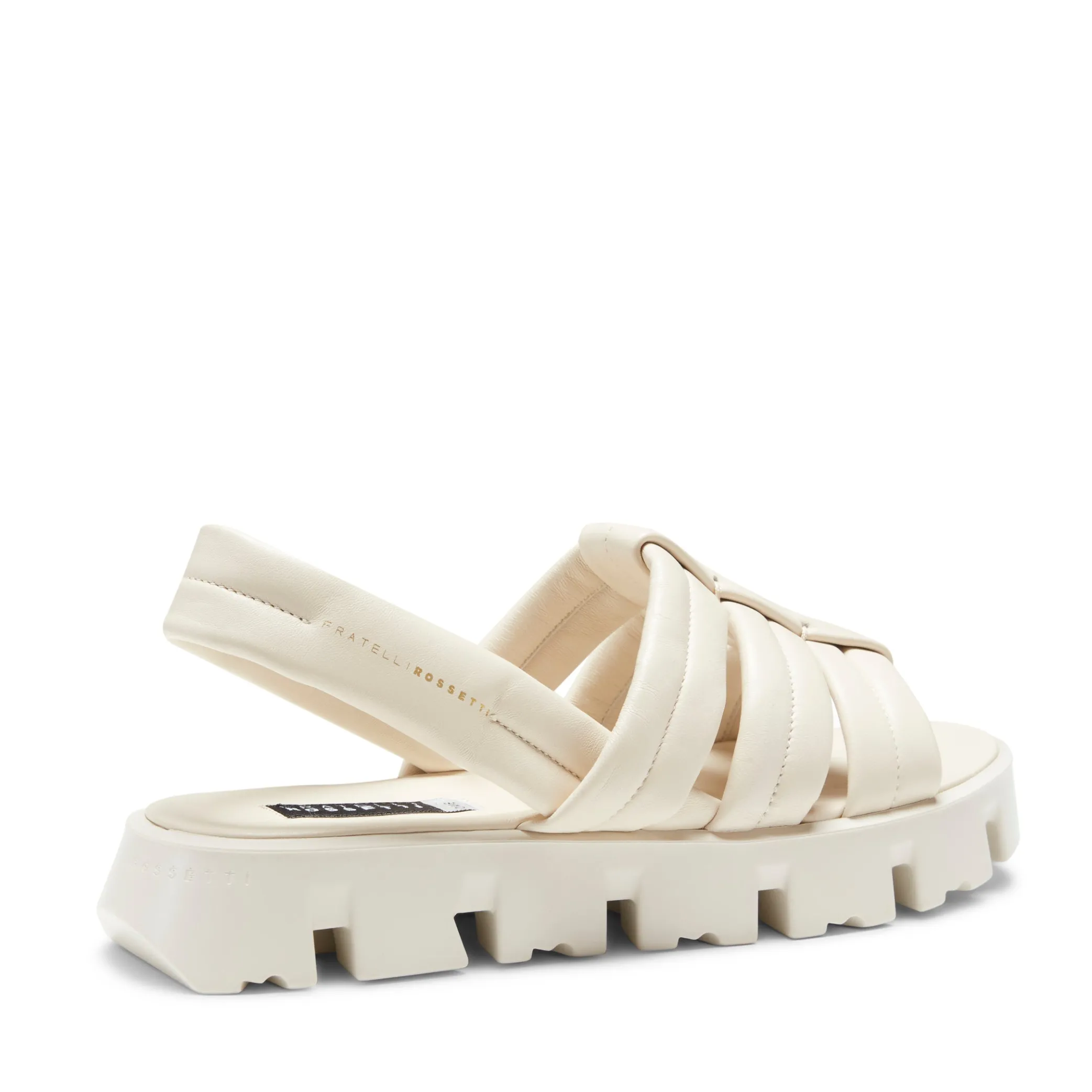 Best Milk-white Leather Sandal | Damen FLUFFY SANDAL|SANDALEN