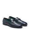 Outlet Mocassino Uomo In Pelle Blu- Herren YACHT