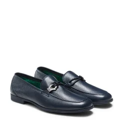 Outlet Mocassino Uomo In Pelle Blu- Herren YACHT