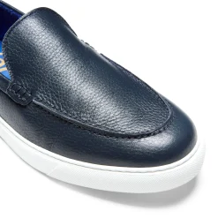 Clearance Mocassino Uomo In Pelle Blu- Herren LIGHTNESS STEPS|MOKASSINS