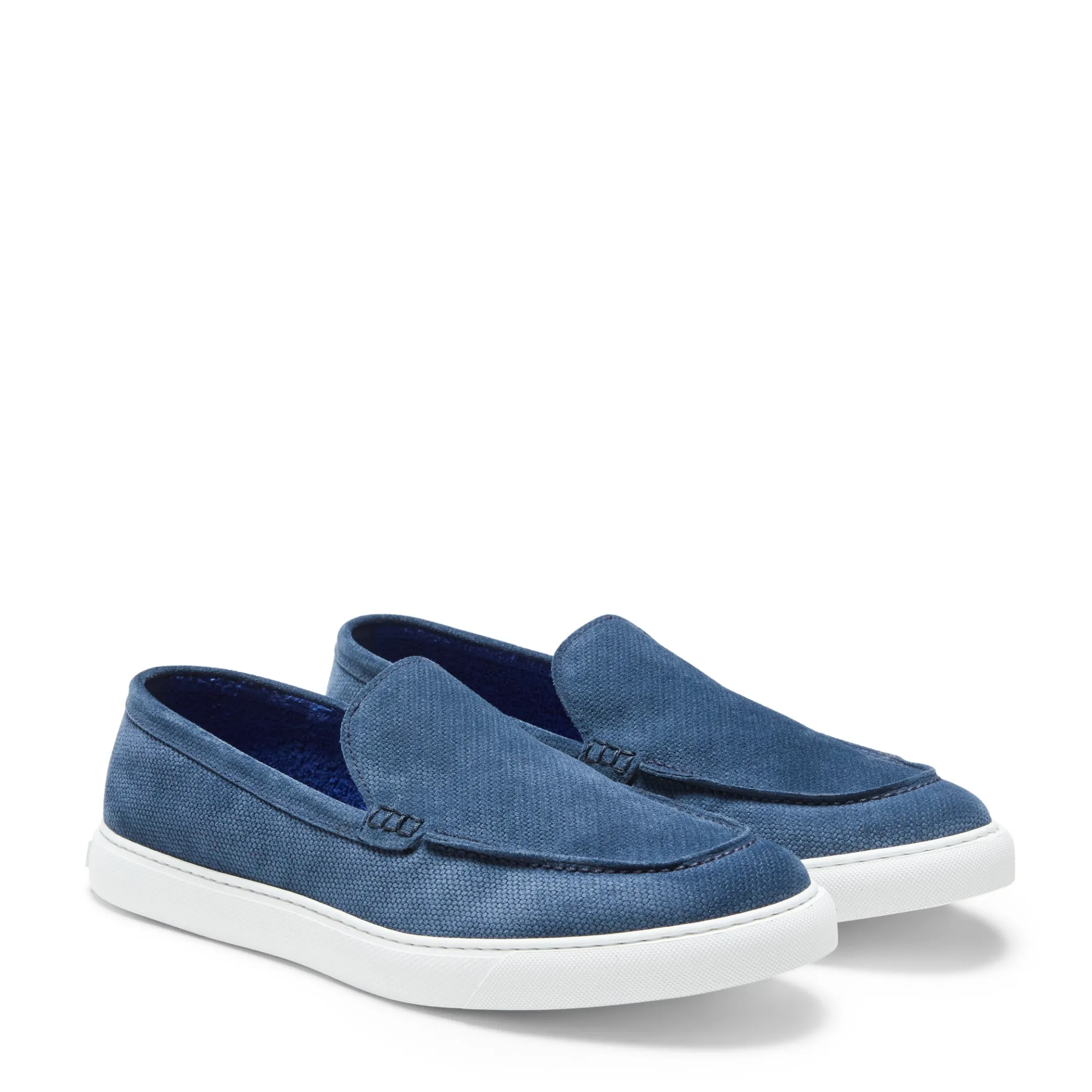 Online Mocassino Uomo In Suede Blu- Herren LIGHTNESS STEPS|MOKASSINS