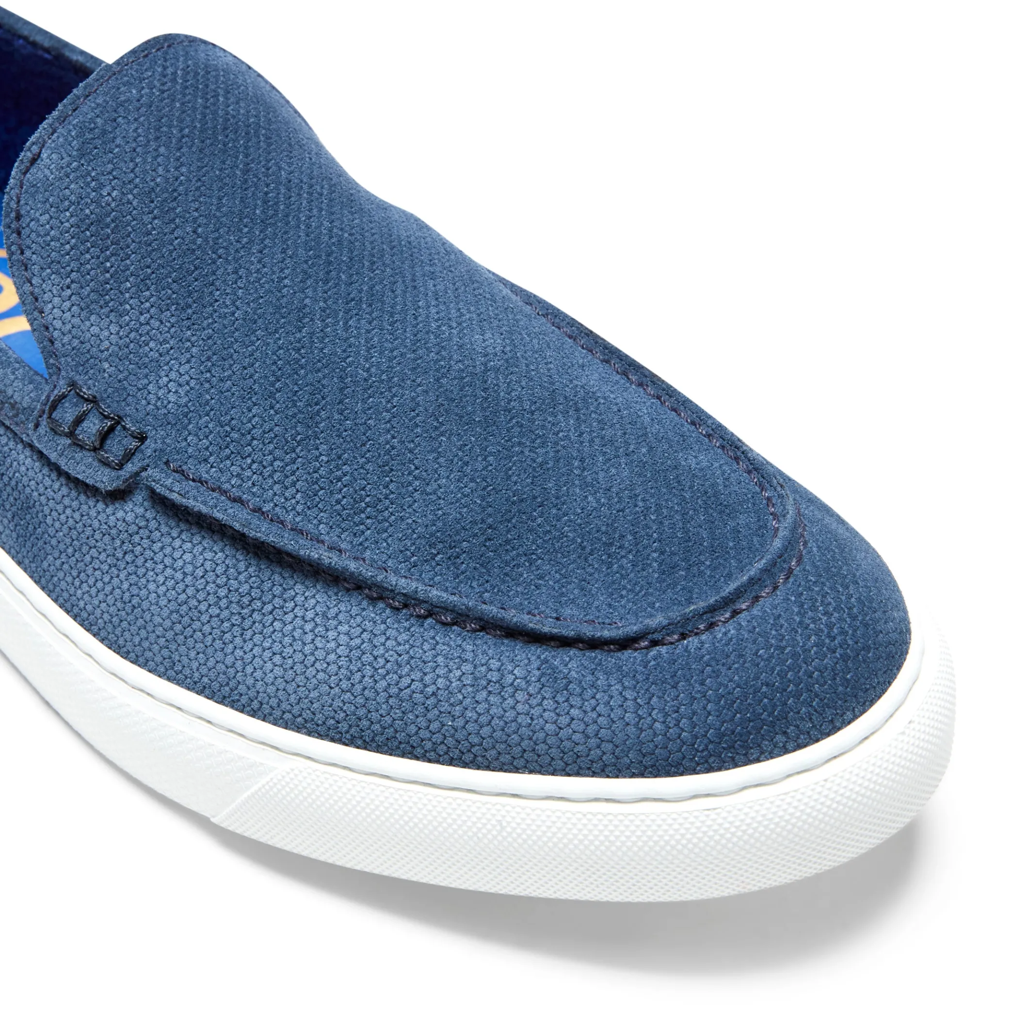 Online Mocassino Uomo In Suede Blu- Herren LIGHTNESS STEPS|MOKASSINS