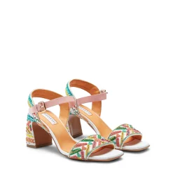 Best Multicoloured Embroidered Leather Sandal | Damen SPECIAL EMBROIDERY|SANDALEN