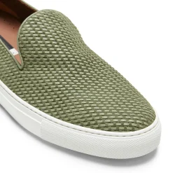 New Green Woven Suede Slipper | Herren LIGHTNESS STEPS|SLIP-ON