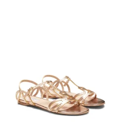 Best Sale Sandalo Donna In Pelle Oro- Damen GARDEN PARTY|SANDALEN