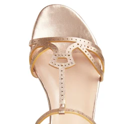 Best Sale Sandalo Donna In Pelle Oro- Damen GARDEN PARTY|SANDALEN