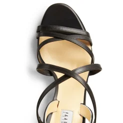 Outlet Sandalo Magenta In Pelle Colore Nero- Damen GARDEN PARTY|SANDALEN