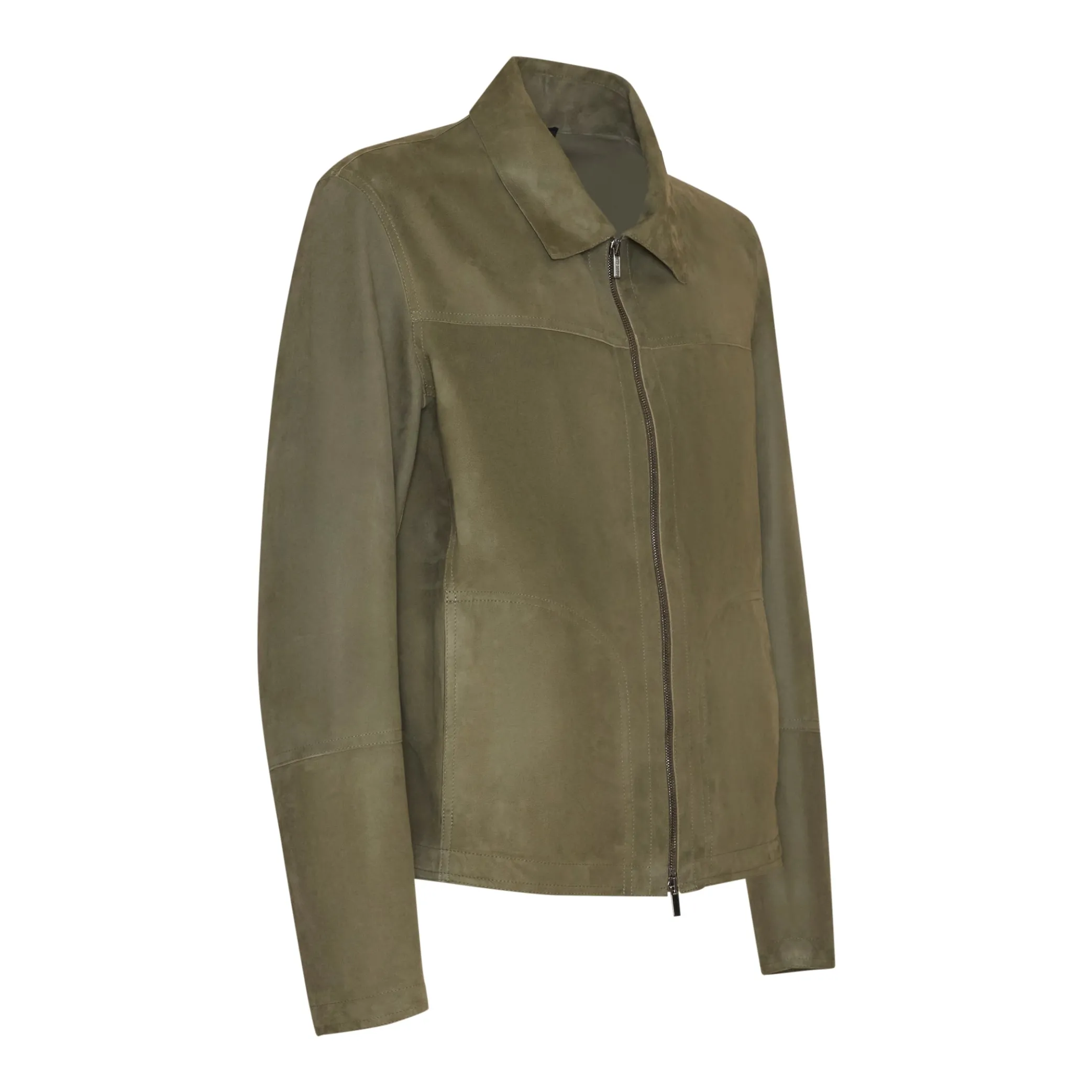 Outlet Green Suede Jacket | Herren KLEIDUNG