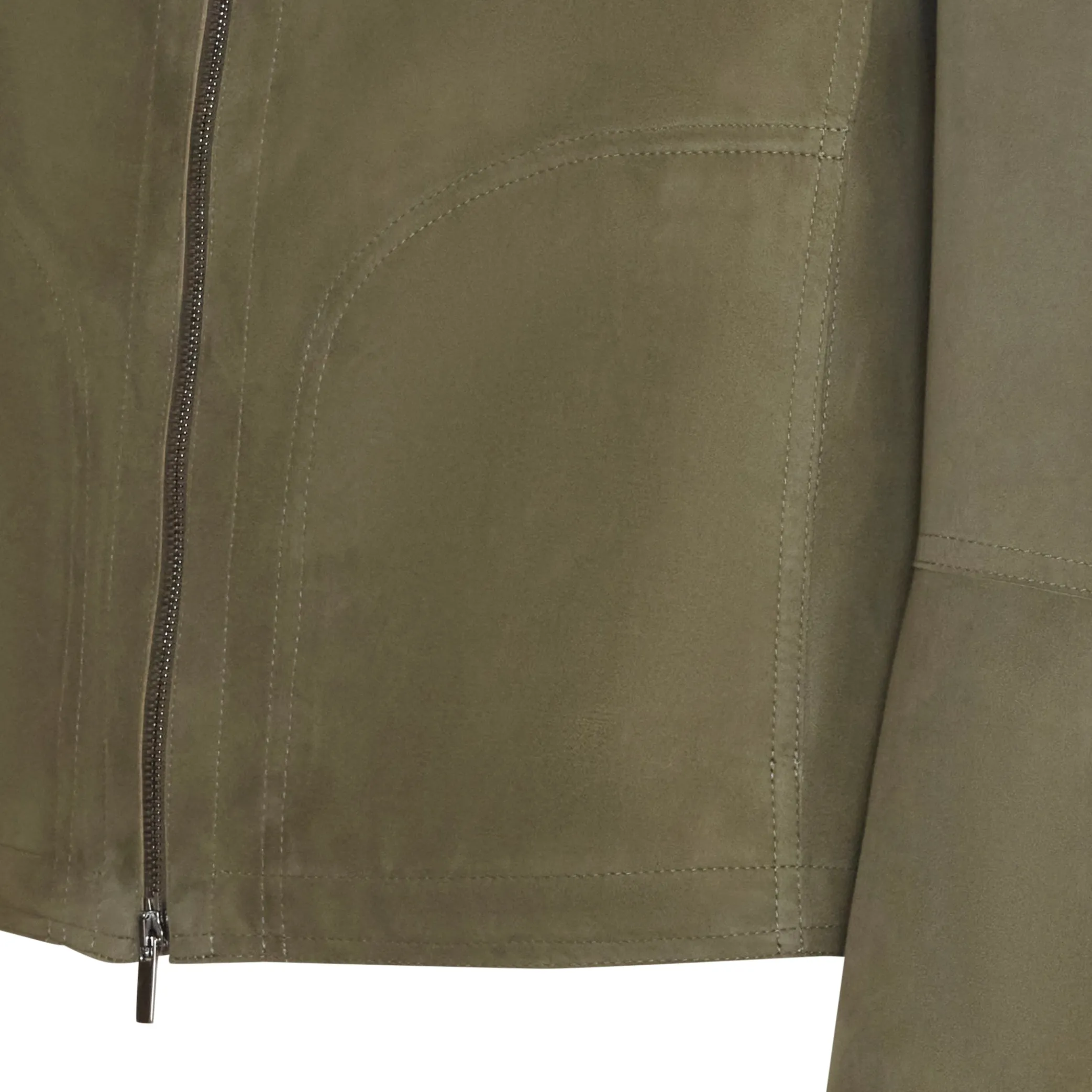 Outlet Green Suede Jacket | Herren KLEIDUNG