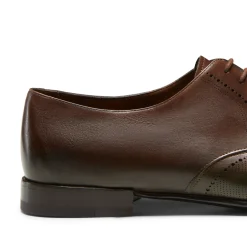 Cheap Tobacco Brown/green Leather Lace-up Shoe | Herren SCHNÜRSCHUHE