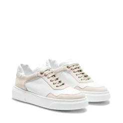 Cheap And Dove Grey Leather And Suede Sneakers | Damen SPORTY MOOD|SNEAKERS
