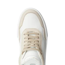 Cheap And Dove Grey Leather And Suede Sneakers | Damen SPORTY MOOD|SNEAKERS