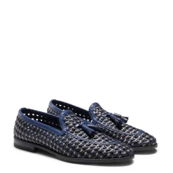Fashion Woven China Blue Leather Brera Loafer | Herren MOKASSINS|ALLE SCHUHE